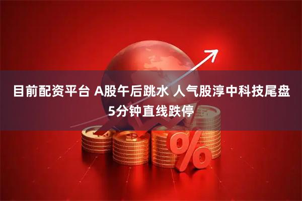 目前配资平台 A股午后跳水 人气股淳中科技尾盘5分钟直线跌停